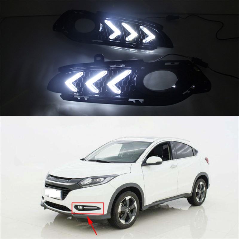 Daytime running light for Honda Hrv/Vezel 2015~2017,Foglamp for Honda Hrv/Vezel 2015~2017 DRL